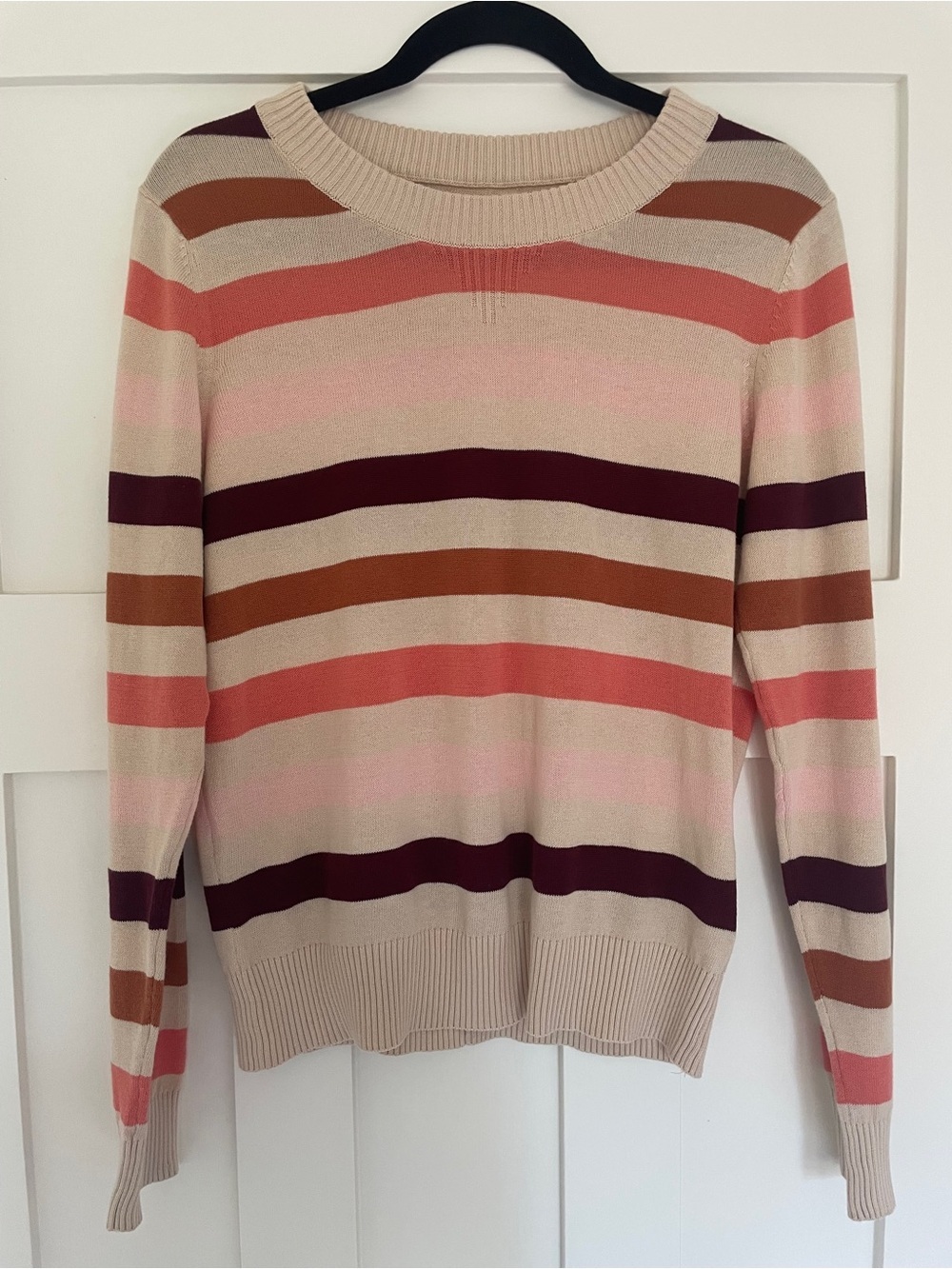 Pact Organic Cotton Colourful Stripe Fine Knit Sweater